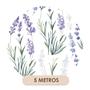 Imagem de Papel de Parede Adesivo Lavanda Lilás Floral Minimalista Moderno Quarto Sala de Estar