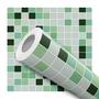 Papel De Parede Adesivo Lavável Cozinha Banheiro Pastilha Tons de Verde 10m - DELIQUADROS Imagem de Papel De Parede Adesivo Lavável Cozinha Banheiro Pastilha Tons de Verde 10m