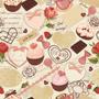 Imagem de Papel De Parede Adesivo Lavável Cupcake 15m