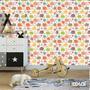 Papel De Parede Adesivo Lavável Elefantes Coloridos 9M - Colai Imagem de Papel De Parede Adesivo Lavável Elefantes Coloridos 9M