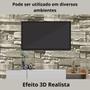 Imagem de Papel de Parede Adesivo Lavavel Sala Quarto Cozinha 3D Decorativo Pedras Brancas 10 Metros