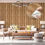 Imagem de Papel De Parede Adesivo Lavável Tons Madeira Liso Sala Quarto 