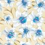 Imagem de Papel De Parede Adesivo Lavável Tulipas Azuis 12M