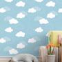 Imagem de Papel De Parede Adesivo Nuvens Céu Azul Quarto Infantil 1.5m