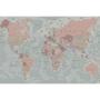 Imagem de Papel De Parede Adesivo Paisagem Mapa Mundi