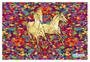 Imagem de Papel De Parede Animais Pop Art Cavalos Cores 3,5M Pxa343