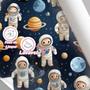 Imagem de Papel De Parede Astronauta Infantil Decorativo Vinil 12M