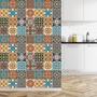 Imagem de Papel de parede azulejo vinilico lavavel adesivo para balcao banheiro cozinha copa 10 mts