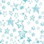 Imagem de Papel De Parede Branco Com Estrelas Azul Claro Adesivo Sala