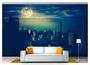 Imagem de Papel De Parede Cidade Prédios Noite Lua 3D 6M² Ncd201