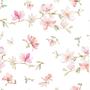 Imagem de Papel de Parede Floral Cerejeira com Fundo Branco