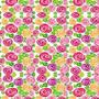 Imagem de Papel De Parede Floral Espiral Colorido Adesivo Sala Quarto