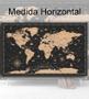 Imagem de Papel de Parede Foto Mural Mapa Mundi Vintage Black Autocolante 250x350cm