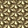 Imagem de Papel de Parede Geométrico 3D Elegance  com tons de Dourado e Marrom 3,00m