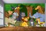 Imagem de Papel De Parede Girafa Elefante Safari Jacaré s80