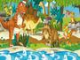 Imagem de Papel De Parede Infantil Dinossauros Kids 3D s89