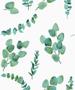 Imagem de Papel de parede kantai moda em casa 2 - folhas branco e verde
