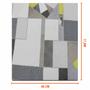 Imagem de Papel de Parede Lavável Alice Cinza e Branco Vinílico Para Decoração Sala Quarto 17 metros