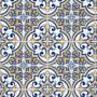 Imagem de Papel de Parede Lavável Azulejo Português Vintage Azul 9m