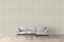 Imagem de Papel de Parede Lavável - Rolo com 10m x 53cm - Palha com Desenhos em Preto e Prata - LMS-PPH-121306