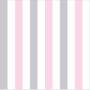 Imagem de Papel De Parede Listrado Em Tons De Rosa Branco E Cinza 3M