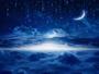 Imagem de Papel De Parede Lua Noite Nuvens Estrelas 3D Lua19