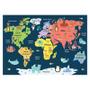 Imagem de Papel de Parede Mapa Mundi Infantil Animais Sala Painel - 477pcp