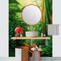 Imagem de Papel De Parede Painel 3D Folha Floresta Tropical Viníl 1,5M