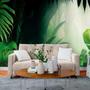 Imagem de Papel De Parede Painel 3D Folhas Floresta Tropical 3M