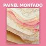 Imagem de Papel de Parede Painel 3D Mármore Branco Rosa Dourado 1,5M Revestimento Auto Colante Marmorizado