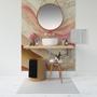 Imagem de Papel de Parede Painel 3D Mármore Branco Rosa Dourado 1,5M Revestimento Auto Colante Marmorizado