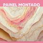 Imagem de Papel de Parede Painel 3D Mármore Branco Rosa Dourado 4M Revestimento Auto Colante Marmorizado