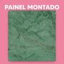 Imagem de Papel de Parede Painel 3D Mármore Carrara Verde Escuro 2M Revestimento Pedra Requinte Auto Colante