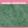 Imagem de Papel de Parede Painel 3D Mármore Carrara Verde Escuro 4M Revestimento Pedra Requinte Auto Colante