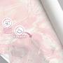 Imagem de Papel de Parede Painel 3D Mármore Rosa Carrara 3,5M Auto Colante Lavável Revestimento Brilhoso