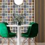 Imagem de Papel De Parede Para Cozinha E Azulejo E Pia Retrô Portugal Mosaico Lavável Decoração 3D - Pro Decor