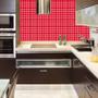 Imagem de Papel De Parede Pastilha Vermelha Adesivo Banheiro E Cozinha