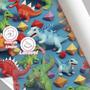 Imagem de Papel De Parede Quarto Menino Dinossauro Colorido Vinil 18M