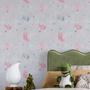 Imagem de Papel De Parede Raposa Infantil Lavavel Aquarela Quarto Menino lavável Decorativo 3m