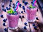 Imagem de Papel De Parede Smoothie Mirtilo Shake Fruta 3D Al97