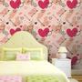 Imagem de Papel de Parede Splash of Love Pink