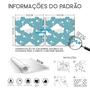 Imagem de Papel de Parede Vinílico Autoadesivo Lavável Nuvem Céu Estrelas Azul Menino Decoração Quarto Infantil Bebê Maternidade