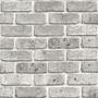 Imagem de Papel de Parede Vinílico Contemporâneo Rústico Tijolos Branco 4150