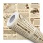 Imagem de Papel de Parede Vinílico Jornal Vintage Retro Sala Quarto 10m