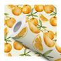 Imagem de Papel de Parede Vinílico Laranja Fruta Aquarela Cozinha 12m