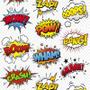 Imagem de Papel De Parede Wow Zap Pow Crash Smash Bang Ooops Wham Boom