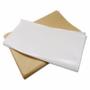 Imagem de Papel De Seda Branco Liso 25x50 100 Folhas Presente Embalagem Embrulho Cesta