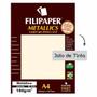 Imagem de Papel Dourado Metálico A4 210x297mm 180g Filipaper 15 Folhas