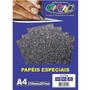 Imagem de Papel Glitter A4 Preto 180G - Off Paper - Offpaper