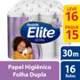 Imagem de Papel Higienico Folha Dupla Elite Ultra L16P15 Rolos